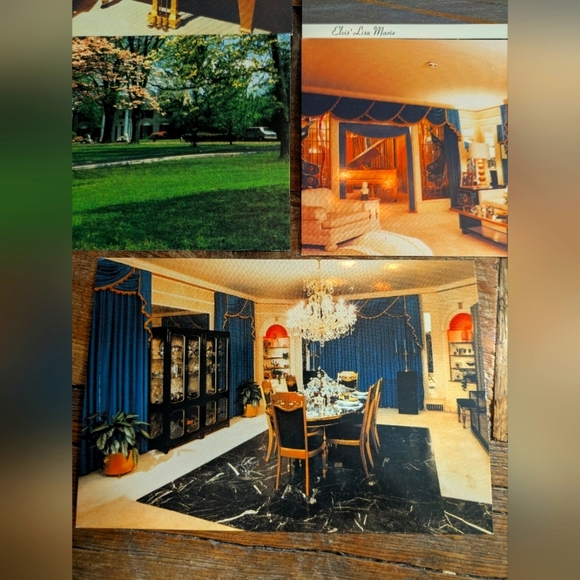 Graceland Elvis Presley Vintage Postcard Lot Of 7 Memphis Tennessee 80s‎ - Picture 4 of 6